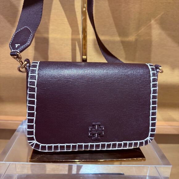 Tory Burch Thea Flap Crossbody 170061 Cedar $675 - Picture 3 of 10
